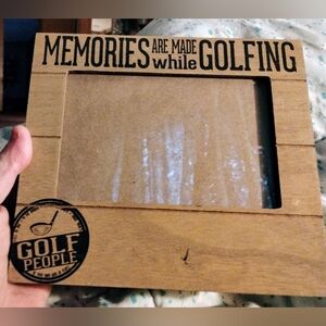 Wood Golf People Memories 4 x 6" Picture Frame